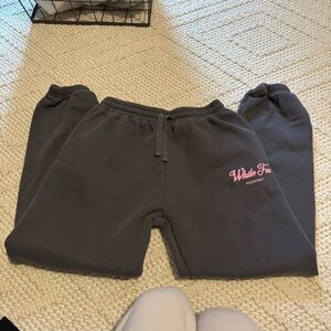 white fox sweatpants
